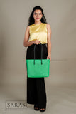 Metalic Green Tote Koodai - SARAS