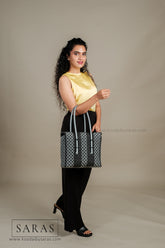 Black & Gray Lunch Koodai - SARAS