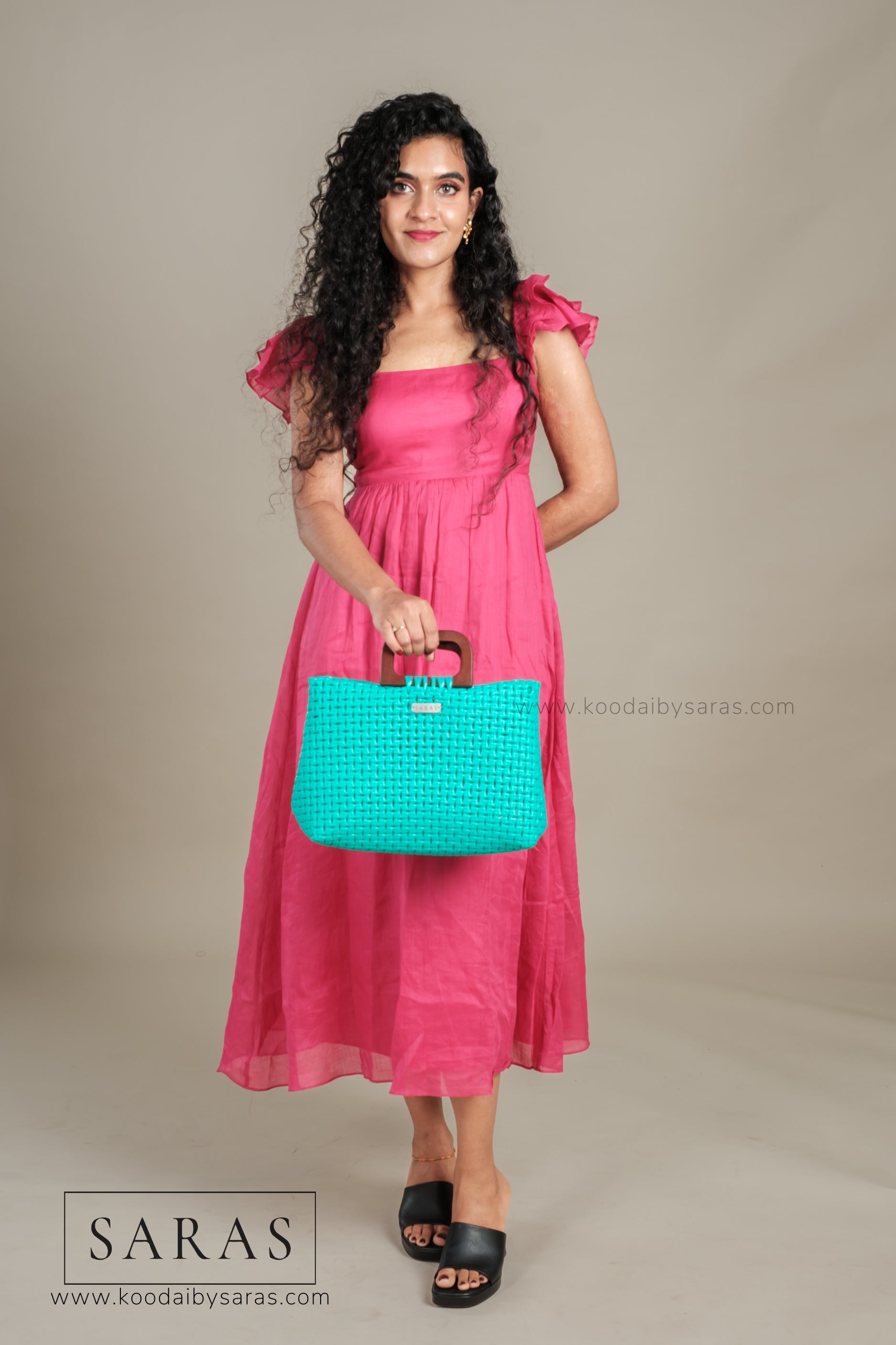 Turquoise Kai Koodai - SARAS