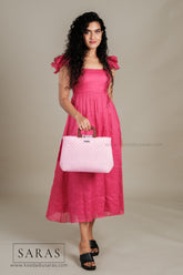 Baby Pink Kai Koodai - SARAS