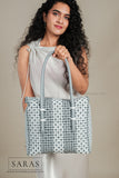 Gray & White Lunch Koodai - SARAS