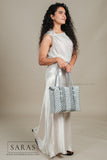 Gray & White Lunch Koodai - SARAS