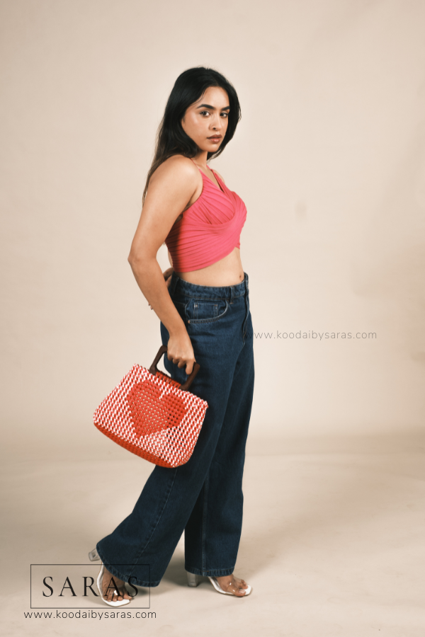 Classic Red Love Koodai - SARAS