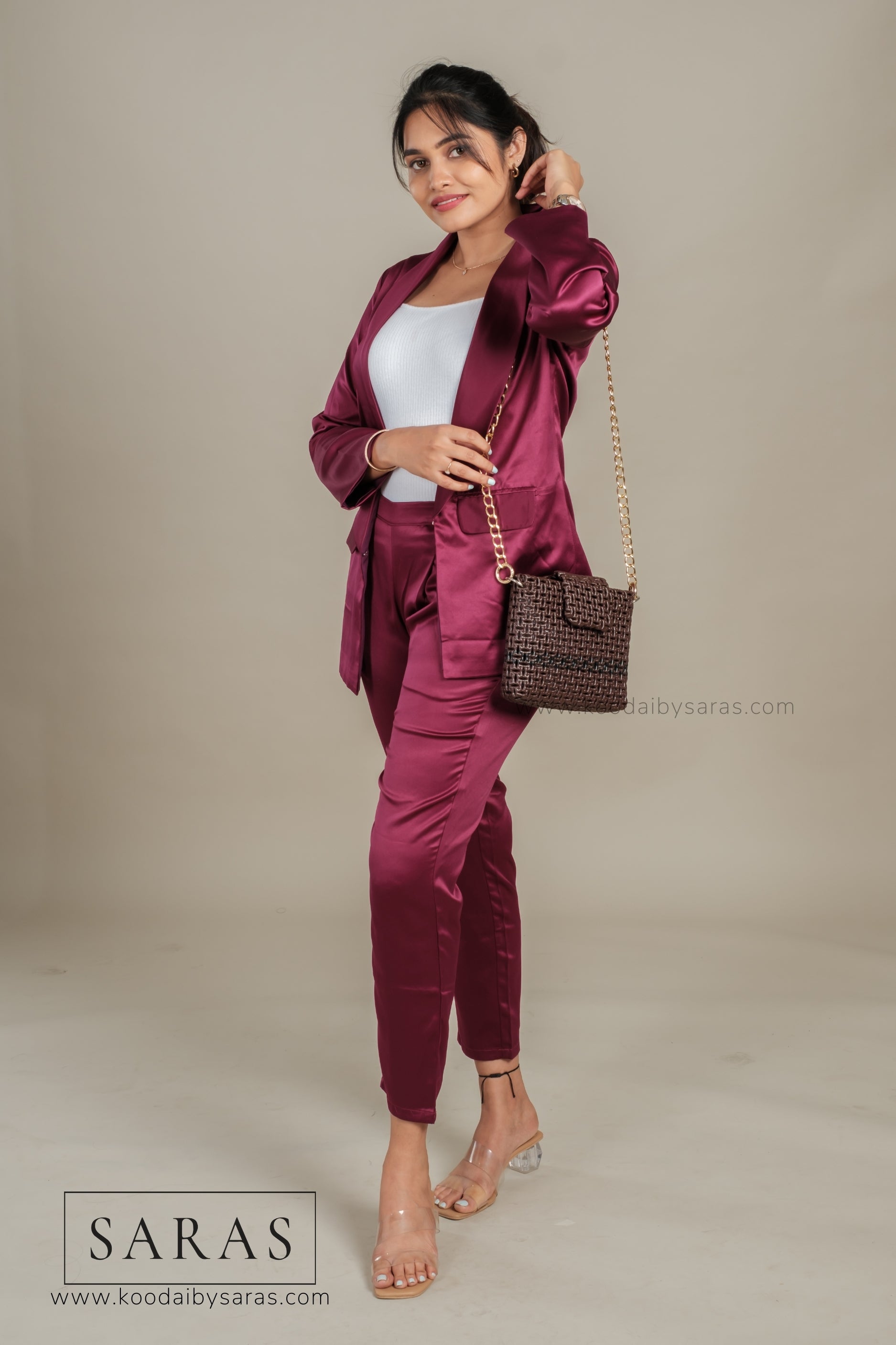 Brown Bo Sling Koodai - SARAS