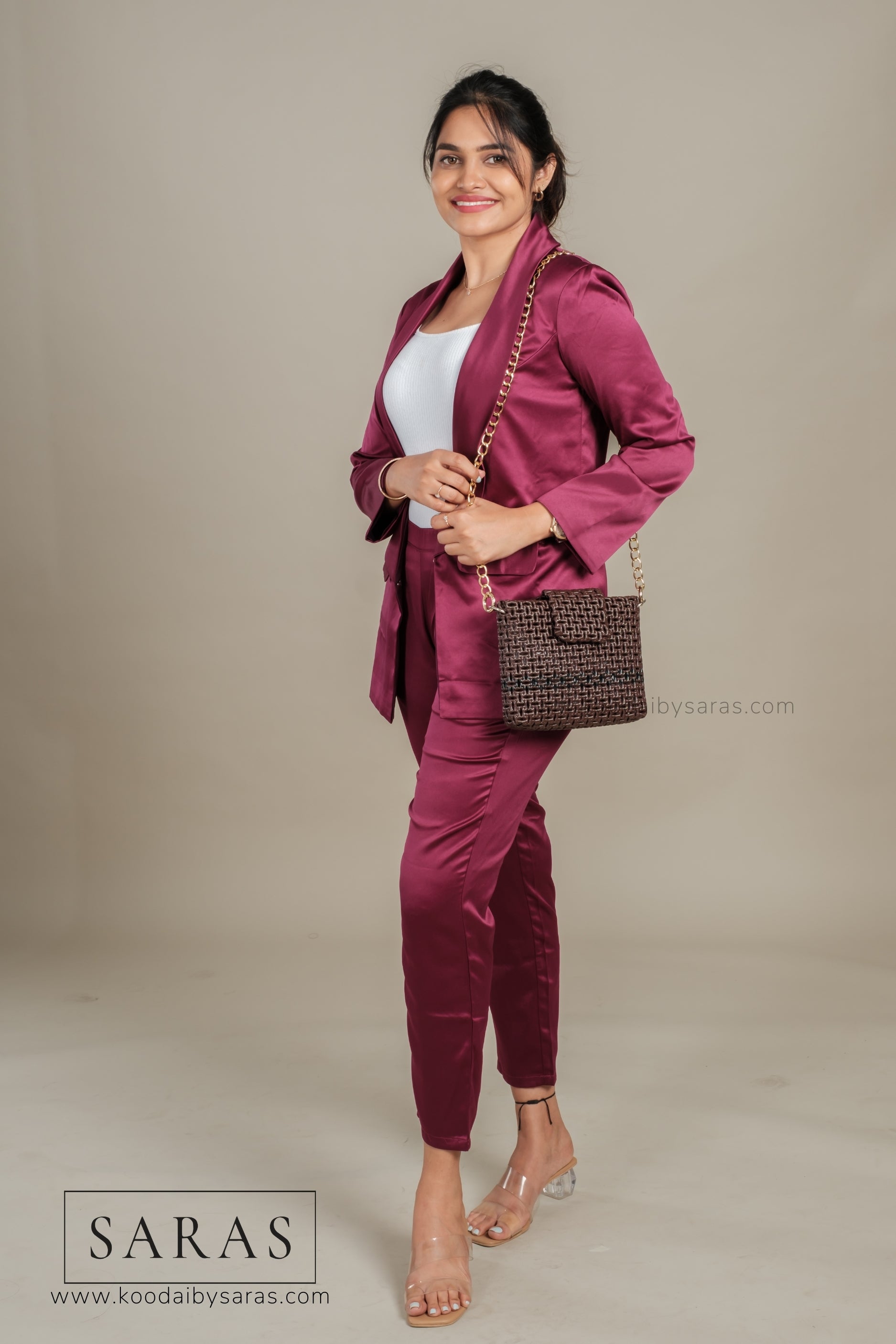 Brown Bo Sling Koodai - SARAS