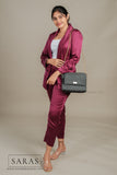 Black X Gray Sling Koodai (Comes with removable Gold Chain Sling) - SARAS