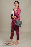 Black X Gray Sling Koodai (Comes with removable Gold Chain Sling) - SARAS