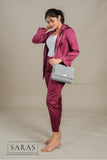 Gray X White Sling Koodai (Comes with removable Gold Chain Sling) - SARAS
