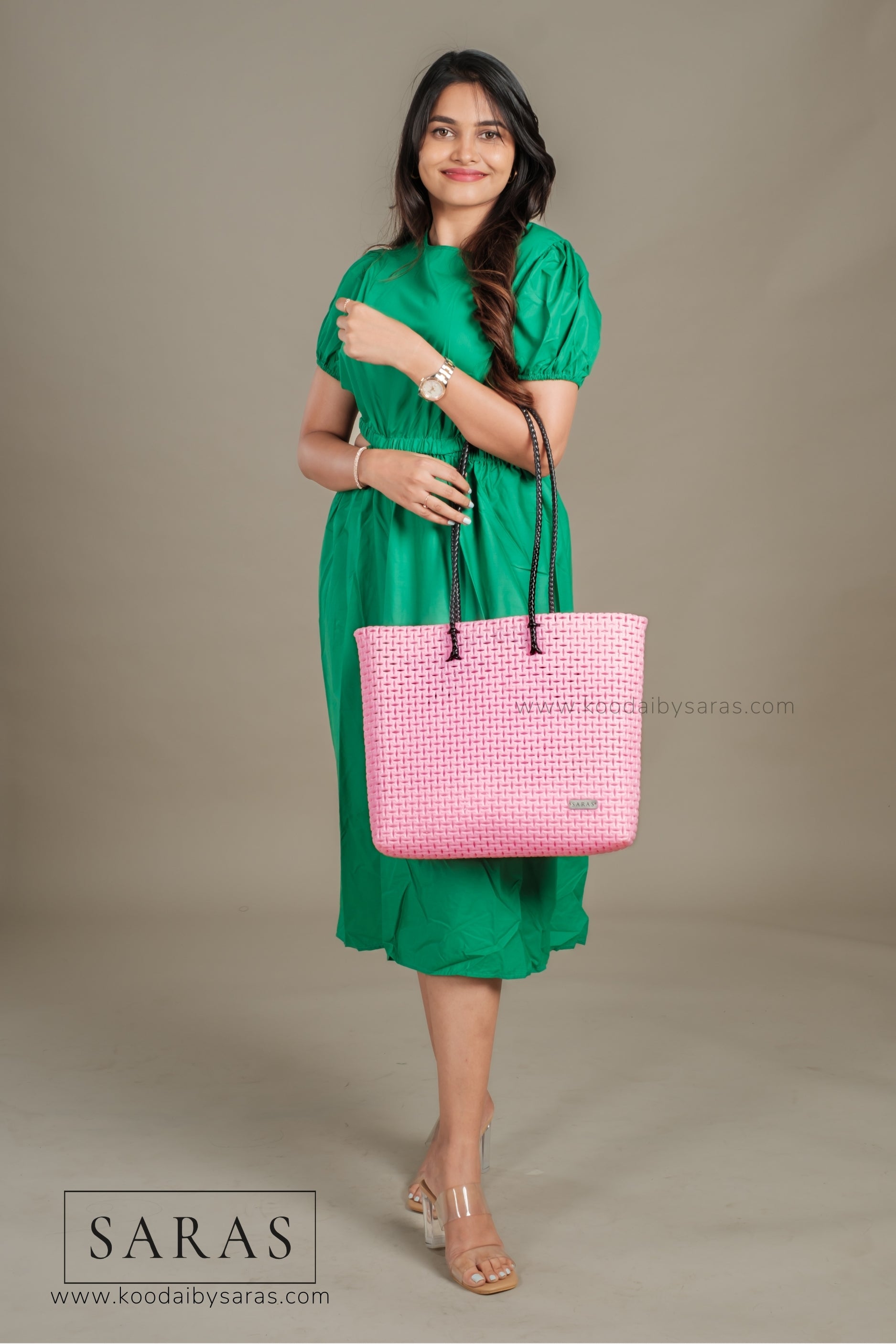 Rose Milk Tote Koodai - SARAS