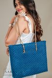 Mayil Blue Tote Koodai - SARAS