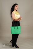 Metalic Green Tote Koodai - SARAS