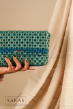 Mayil Blue Clutch Koodai - SARAS