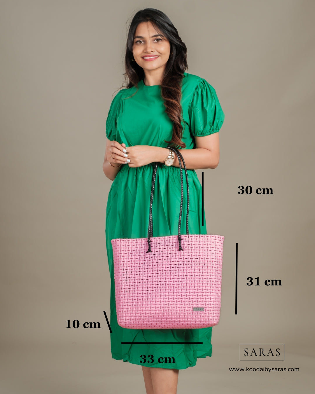 Rose Milk Tote Koodai - SARAS