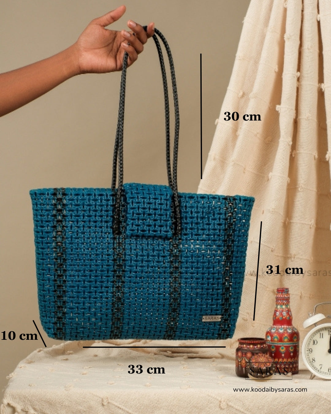 Blue Bo - B Koodai with Flap Closure - SARAS