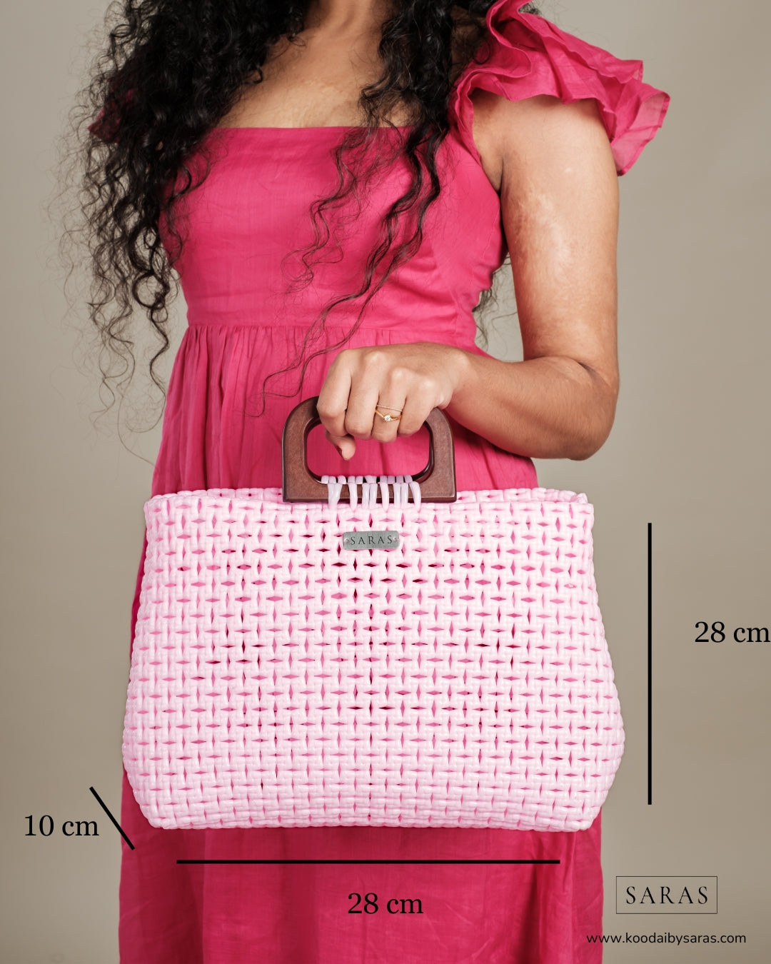 Baby Pink Kai Koodai - SARAS