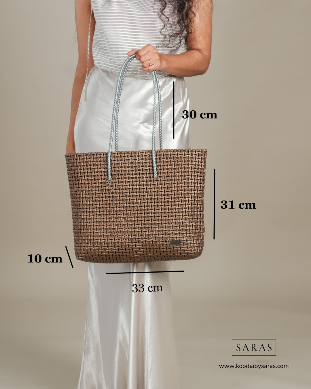 Glam Gold Tote Koodai - SARAS