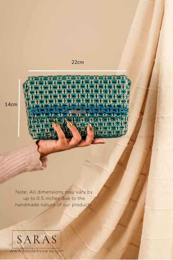 Mayil Blue Clutch Koodai