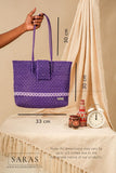 Purple Tote Koodai with Flap Closure